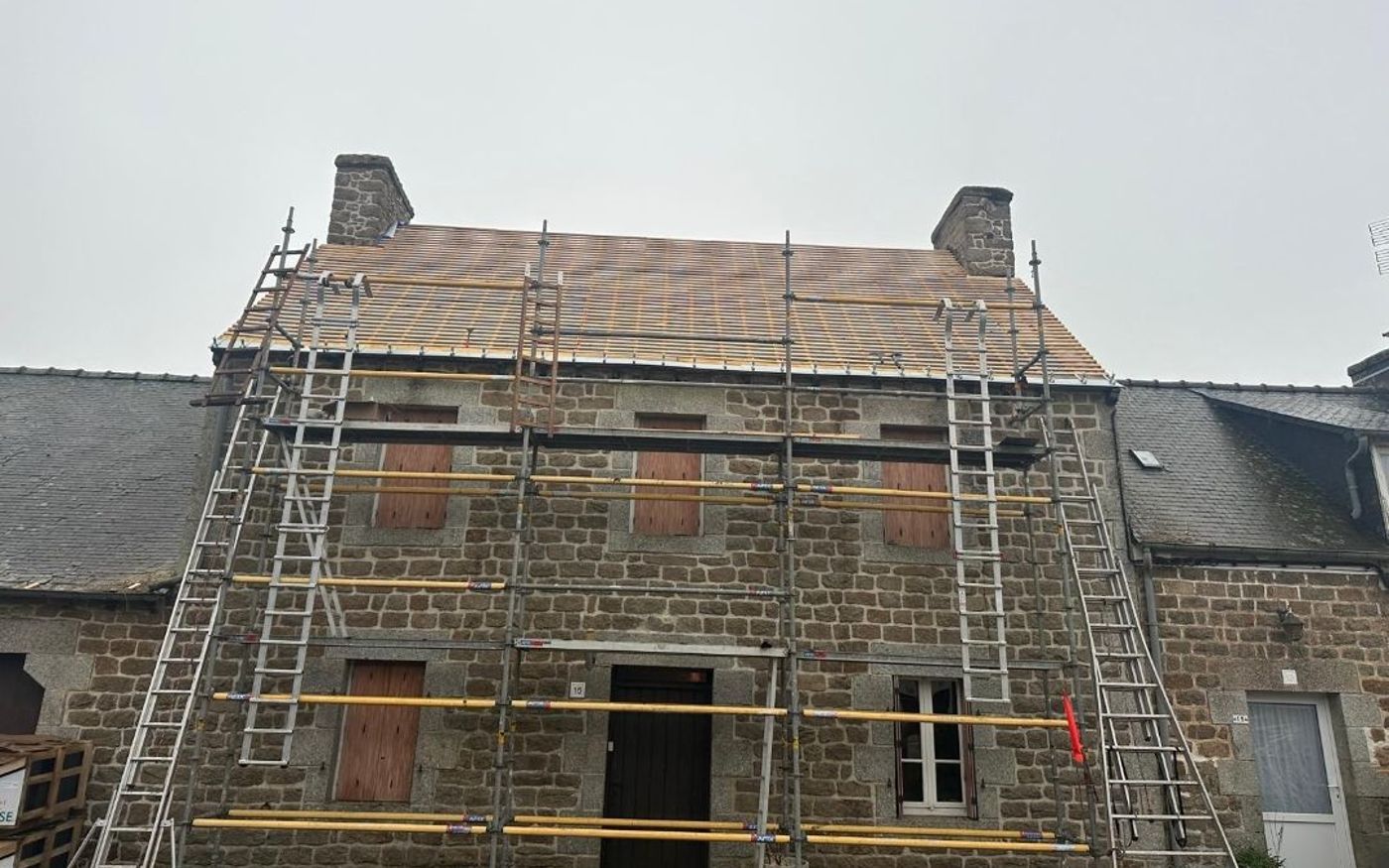 Renovation toiture zinc saint marcel avant