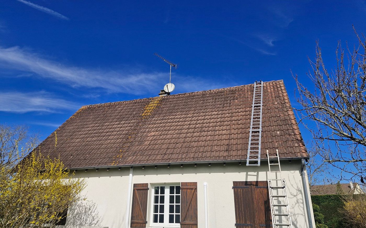 Traitement hydrofuge toiture saint marcel avant